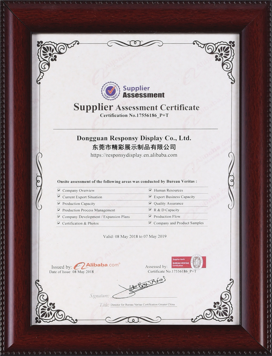 Factory inspection certificate BV